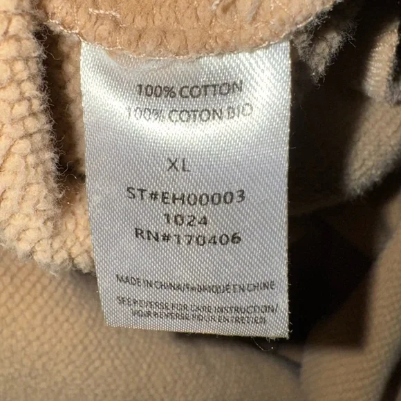 Elwood Desert Camo Boxy Fit Oversized Hoodie Brown Tan Men’s Size X-Large - Picture 5 of 5